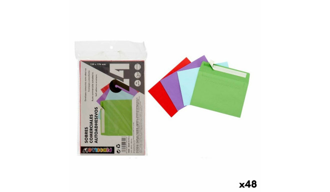 Aploksnes Pincello 12X17-24 Daudzkrāsains Papīrs 120 x 176 mm (48 gb.)