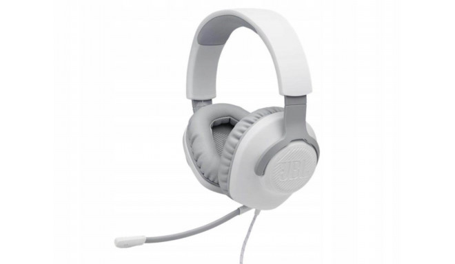 JBL Quantum 100 valged kõrvaklapid