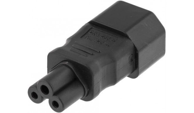 Deltaco DEL-1011 power plug adapter C14 Black