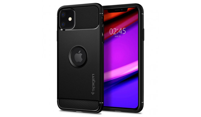 SPIGEN RUGGED ARMOR IPHONE 11 MATTE BLACK
