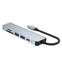 Tech-Protect	USB hub V4-HUB 6in1, grey
