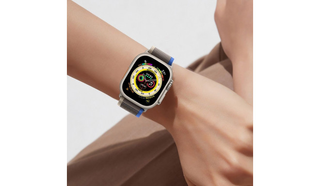 TECH-PROTECT NYLON APPLE WATCH 8 / 9 / 10 / 11 / SE / ULTRA (44 / 45 / 46 / 49 MM) BLACK/ORANGE