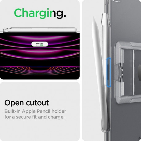SPIGEN AIRSKIN HYBRID ”S” IPAD PRO 12.9” 4 / 5 / 6 / 2020-2022 CRYSTAL CLEAR