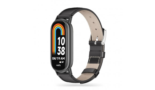 TECH-PROTECT LEATHERFIT XIAOMI SMART BAND 8 / 9 / 10 / NFC BLACK