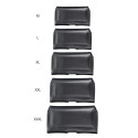 ROYAL - Leather universal belt holster / black - Size M - for IPHONE 12 MINI / 13 MINI / SAMSUNG A40