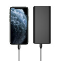Power Bank VEGER T100 - 20 000mAh LCD Quick Charge PD 65W black (for laptop also) (W2032C-100)