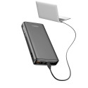 Power Bank VEGER T100 - 20 000mAh LCD Quick Charge PD 65W black (for laptop also) (W2032C-100)