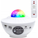 Projector STARS LED / Disco with bluetooth speaker + remote control + USB BTM0504-B / HD-SPL white