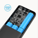 Power Bank VEGER T100 - 20 000mAh LCD Quick Charge PD 65W black (for laptop also) (W2032C-100)