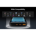 Power Bank VEGER T100 - 20 000mAh LCD Quick Charge PD 65W black (for laptop also) (W2032C-100)