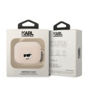 Original case KARL LAGERFELD KLAPRUNCHP for Apple Airpods Pro (3D Sil NFT Choupette / pink)