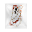 HAPPY pendant for the phone / cord length 44cm (22cm in the loop) / on hand - orange