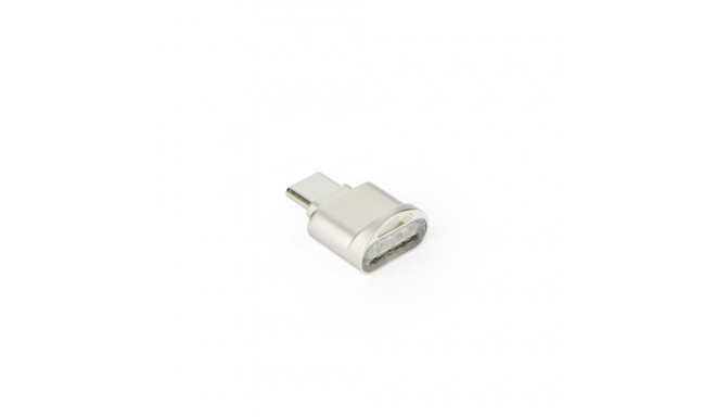 Card reader MicroSD for typ C silver