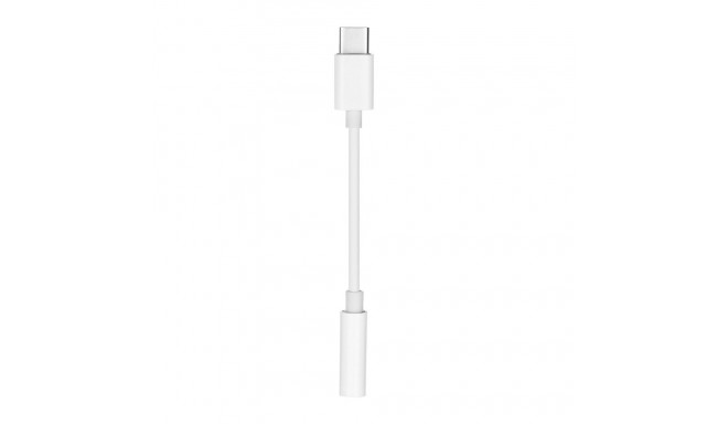 Adapter AUX Type C (male) to Jack 3,5 mm (female) white