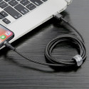 BASEUS cafule Cable USB for iPhone Lightning 8-pin 2.4A CALKLF-BG1 1m Gray-Black