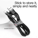 BASEUS cafule Cable USB for iPhone Lightning 8-pin 2.4A CALKLF-BG1 1m Gray-Black