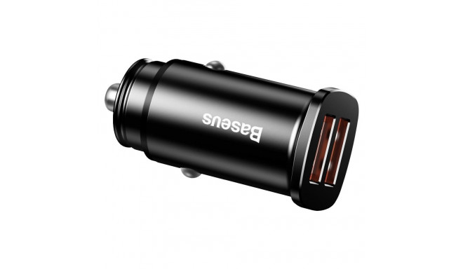 BASEUS car charger 2 x USB A QC3.0 5A 30W CCALL-DS01/BS-C16Q black