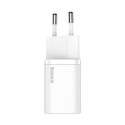 BASEUS charger Type C Super Si Power Delivery 25W + cable Type C to Type C white TZCCSUP-L02