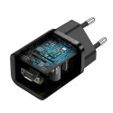 BASEUS charger Type C Super Si Power Delivery 25W + cable Type C to Type C black TZCCSUP-L01