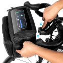 Bicycle holder / on wheel bag with touch screen with zipper WILDMAN GS6 4L 4 "- 7"