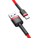 BASEUS cable USB Cafule to Type C 2A CATKLF-C09 2m Red