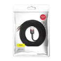 BASEUS cable USB Cafule to Type C 2A CATKLF-U91 3m Red-Black