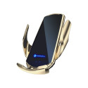 FORCELL car holder with wireless charging automatic sensor + magnetic adapters HS1 15W gold