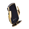 FORCELL car holder with wireless charging automatic sensor + magnetic adapters HS1 15W gold