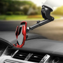 FORCELL car holder with wireless charging automatic sensor + magnetic adapters HS1 15W red