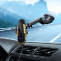 FORCELL car holder with wireless charging automatic sensor + magnetic adapters HS1 15W gold