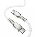 BASEUS cable Type C to Type C PD100W Power Delivery Cafule Metal Cable CATJK-C02 1 meter white