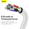 BASEUS cable Type C to Type C PD100W Power Delivery Cafule Metal Cable CATJK-C02 1 meter white