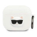 Original case KARL LAGERFELD KLACA3SILCHWH for Apple Airpods 3 / white