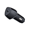 FORCELL CARBON car charger Type C 3.0 PD20W CC50-1C black (Total 20W)