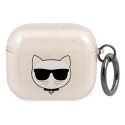 Original case KARL LAGERFELD KLA3UCHGD for Apple Airpods 3 / gold + glitter