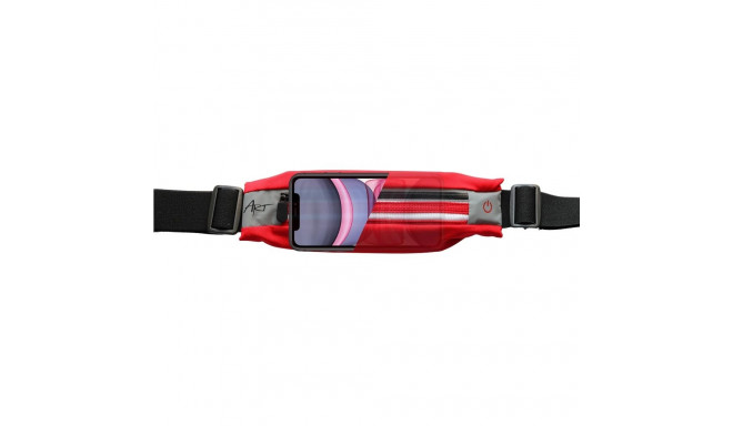 ART sport belt with case and light APS-01R red