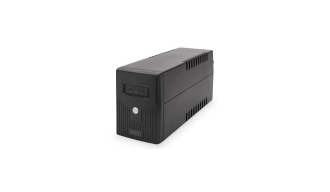 Digitus Line-Interactive UPS DN-170063, 600VA, 360W, 1x 12V/7Ah battery, 2x CEE 7/7 outlet, 2x RJ-11