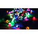 LED Christmas string Balls 5m 50leds 3xAA Bat