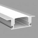 Built-in anodized aluminum profile with trans