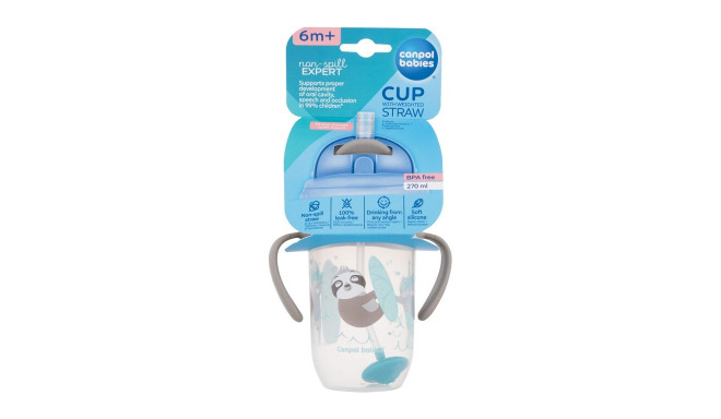 Canpol babies Exotic Animals Non-Spill Expert Cup With Weighted Straw (270ml)