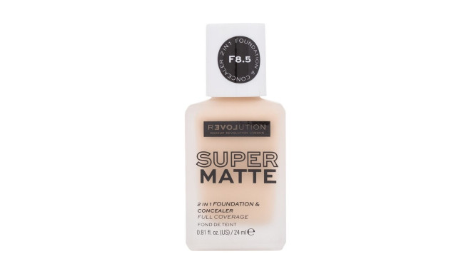 Revolution Relove Super Matte 2 in 1 Foundation & Concealer (24ml) (F8.5)