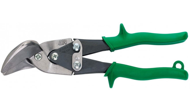 Freund offset tin snips – left-handed, gear transmission, 225mm blade, hardened steel blades