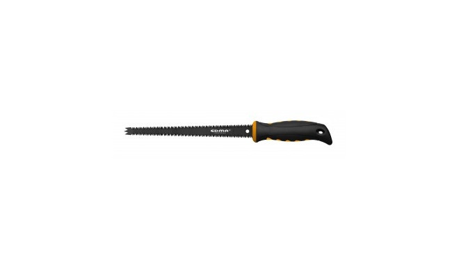 EDMA crocoplac II hand saw – double-edged 250 mm blade, triple-beveled, for drywall and wood panels