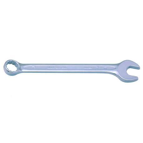 Bahco 111M-24 flat combination wrench – 24 mm, 15° angled open and ring ends, chrome-plated alloy st