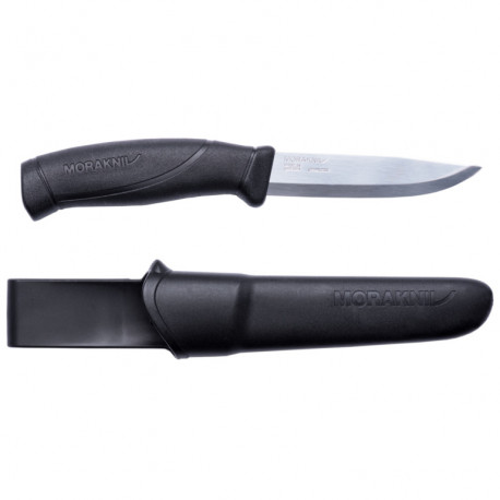 Morakniv Companion Välinuga – Must Käepide, 2.5 mm Roostevaba Tera, Tupp