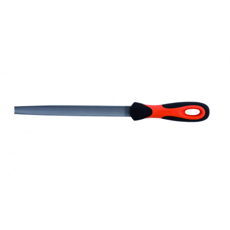 Bahco half-round file 8" – fine cut double-cut teeth, ERGO™ ergonomic handle, 200 mm blade