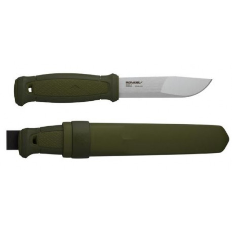Morakniv Kansbol Outdoor Knife – 2.5mm Stainless Steel Blade, Polymer Sheath, Green