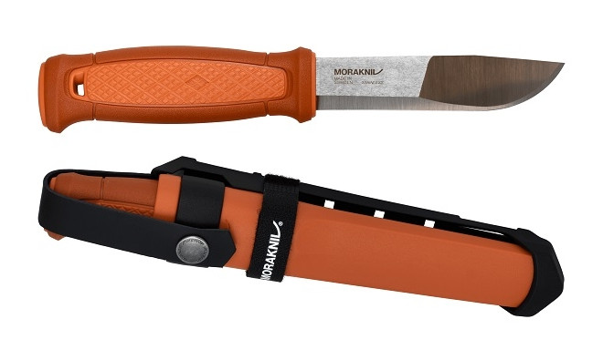 Morakniv Kansbol Outdoor Knife – 2.5mm Stainless Steel Blade, Multi-Mount Sheath, Burnt Orange