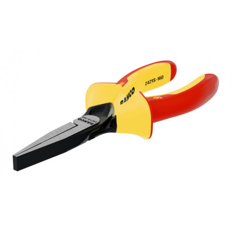 Insulated flat nose pliers 180mm 1000V VDE