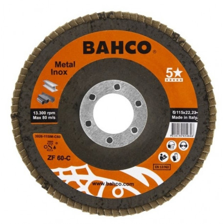 Flap disc INOX+Fe P40 125x22.23mm conical